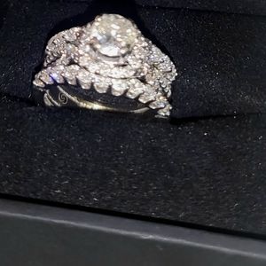 3.75 ct diamond w a 1.75 solitaire diamond center wedding band